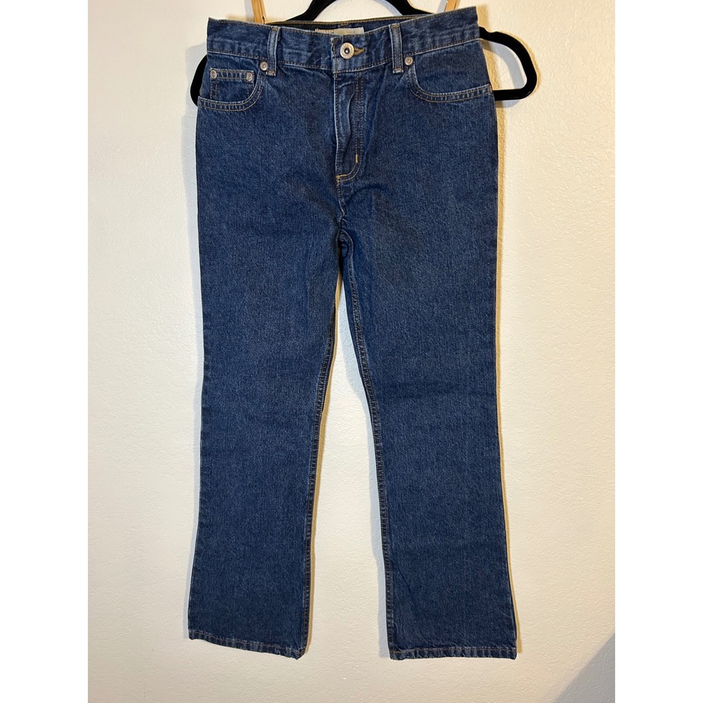 Vintage faded Glory Bootcut Jeans Dark Wash Denim Size 14 Regular 100% cotton